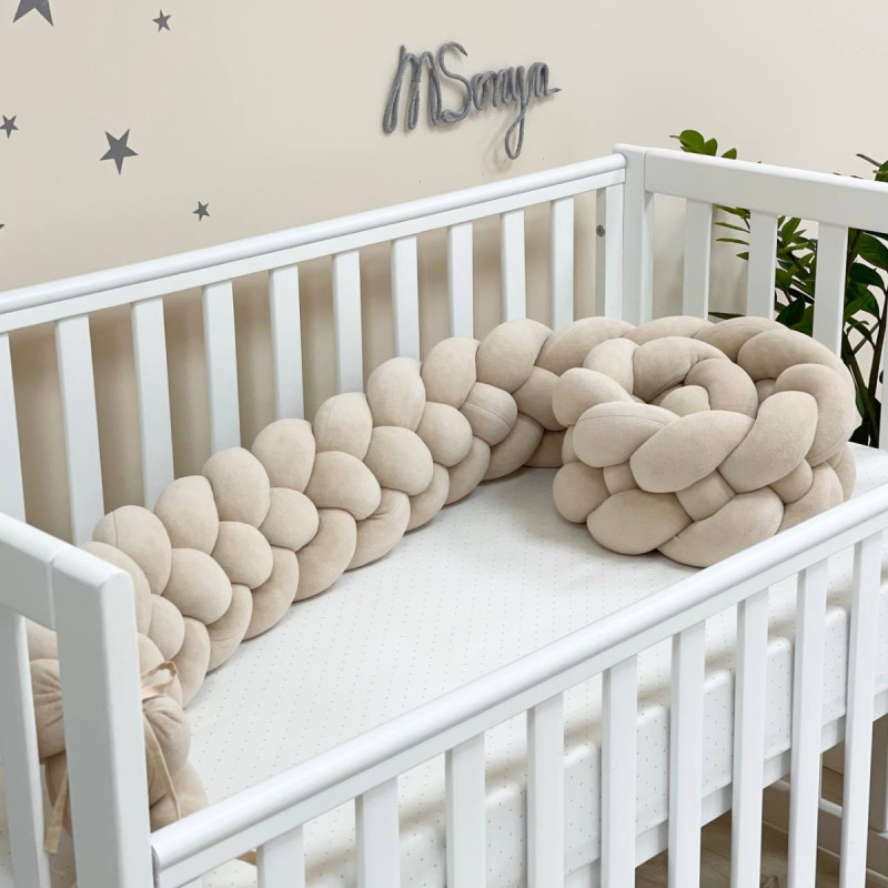 Постільна білизна Msonya Коса бежевий/бежевий/бежевий 4 плетіння