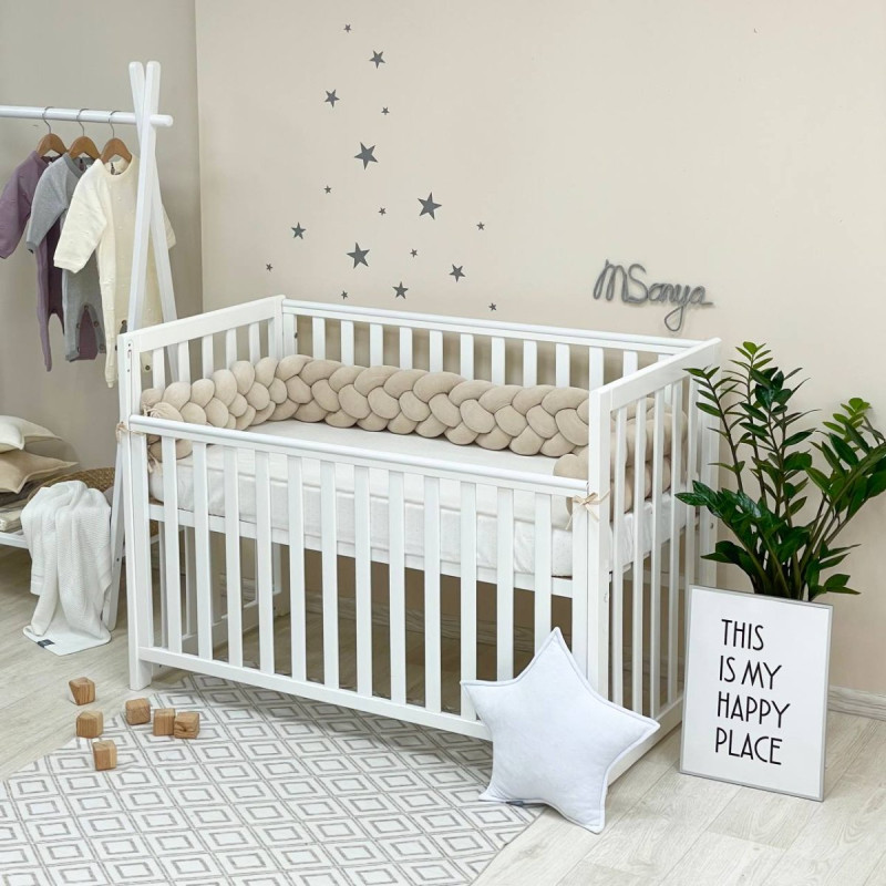 Постільна білизна Msonya Коса бежевий/бежевий/бежевий 4 плетіння