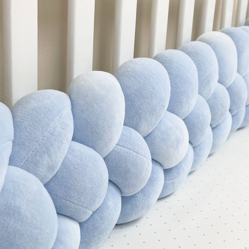 Постільна білизна Msonya Коса блакитний/блакитний/блакитний 4 плетіння