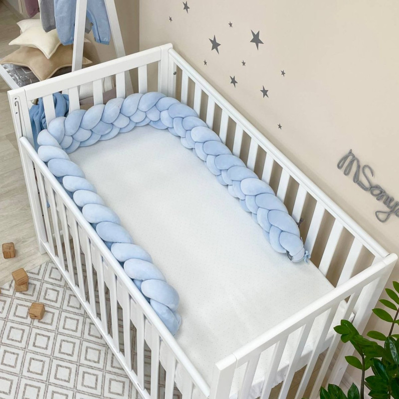 Постільна білизна Msonya Коса блакитний/блакитний/блакитний 4 плетіння