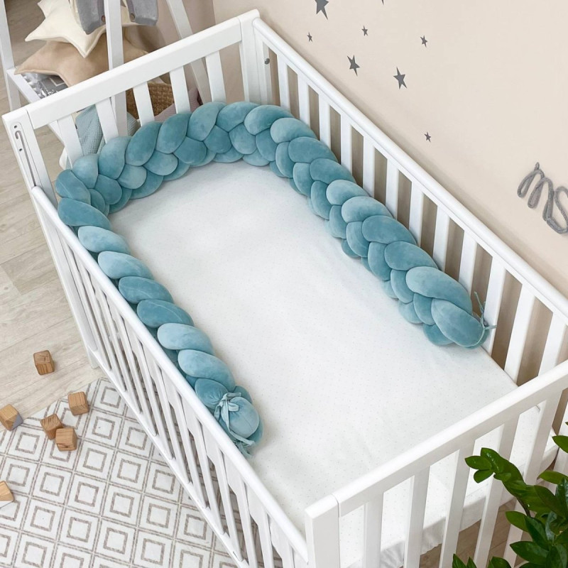 Постільна білизна Msonya Бортик у ліжко Бортик-коса унісекс мята Стандарт/Овал