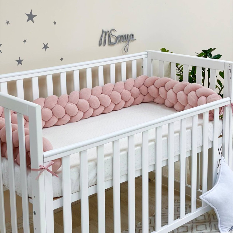 Постільна білизна Msonya Коса пудра/пудра/пудра 4 плетіння