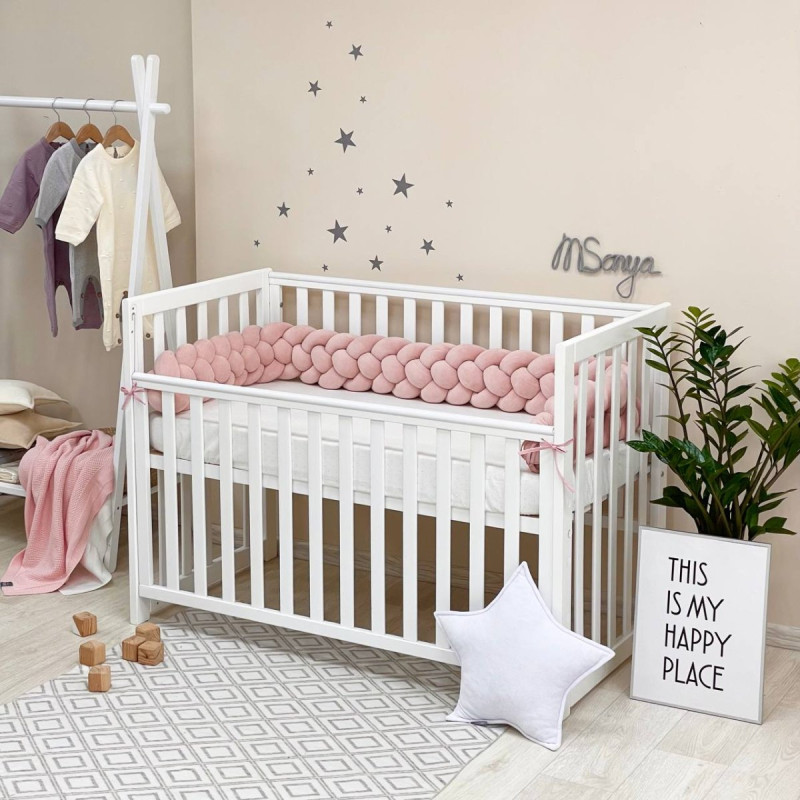 Постільна білизна Msonya Коса пудра/пудра/пудра 4 плетіння