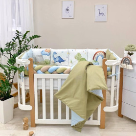 Бортик Msonya Арт Дизайн + простирадло Діно