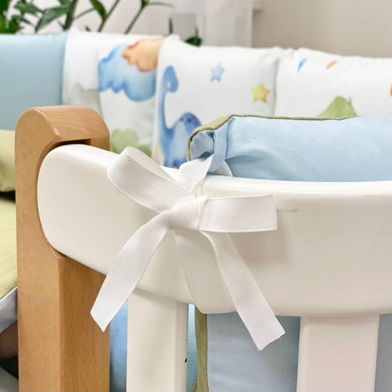 Бортик Msonya Арт Дизайн + простирадло Діно