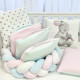 Постільна білизна Msonya Бортик у ліжко Подушки і Бортик-коса дівчина рожевий стандарт, овал 60х120, 70х120 0739246