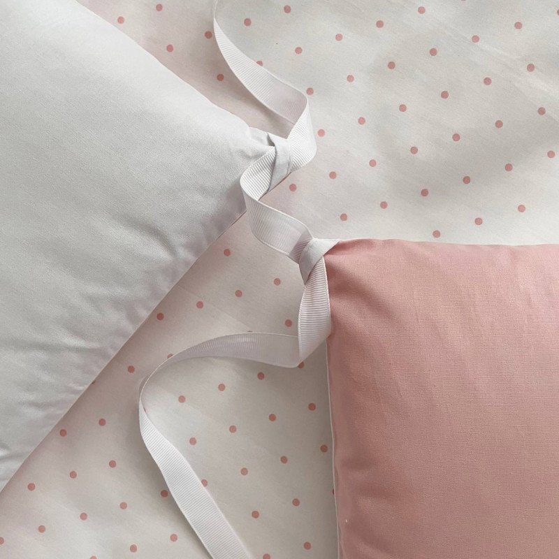 Постільна білизна Msonya Бортик у ліжко Подушки і Бортик-коса дівчина пудра стандарт, овал 60х120, 70х120 073926