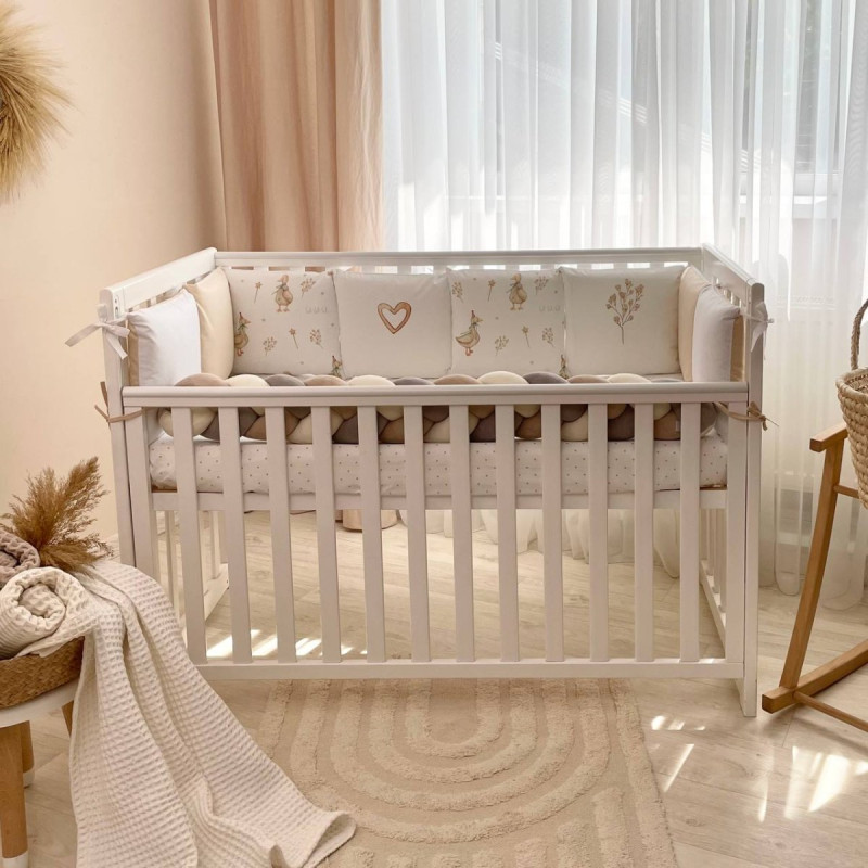 Постільна білизна Msonya Бортик у ліжко Подушки і Бортик-коса унісекс бежевий стандарт, овал 60х120, 70х120 0739315