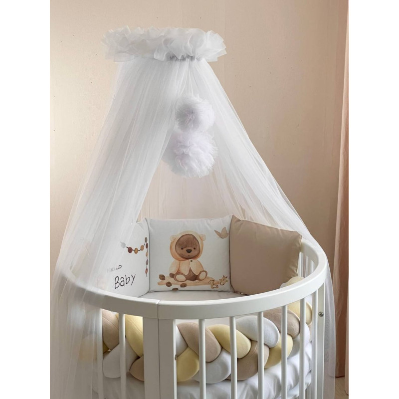 Постільна білизна Msonya Бортик у ліжко Подушки і Бортик-коса унісекс бежевий стандарт, овал 60х120, 70х120 0739672