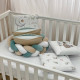 Постільна білизна Msonya Бортик у ліжко Подушки і Бортик-коса унісекс мята стандарт, овал 60х120, 70х120 0739741