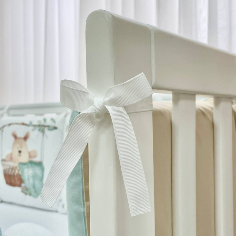 Постільна білизна Msonya Бортик у ліжко Подушки і Бортик-коса унісекс мята стандарт, овал 60х120, 70х120 0739741