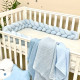 Постільна білизна Msonya Бортик у ліжко Бортик-коса хлопець блакитний Стандарт/Овал