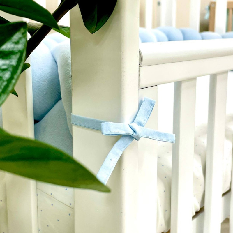 Постільна білизна Msonya Бортик у ліжко Бортик-коса хлопець блакитний Стандарт/Овал