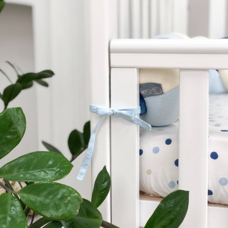 Постільна білизна Msonya Коса джинс/молочний/блакитнийОкеан