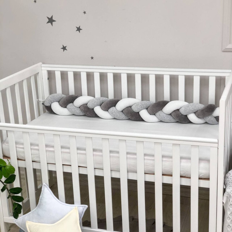 Постільна білизна Msonya Коса білий/сірий меланж/графіт Їжак