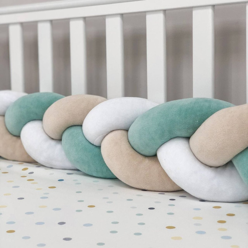 Постільна білизна Msonya Коса білий/бежевий/м'ята темна ку-ку