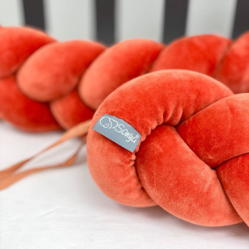 Постільна білизна Msonya Коса теракот теракот/теракот/теракот