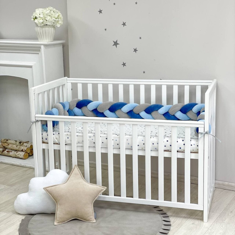 Постільна білизна Msonya Коса сірий/блакитний/джинс