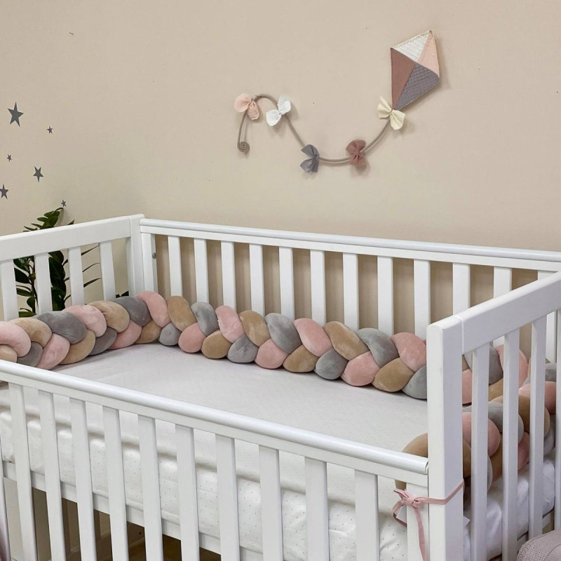 Постільна білизна Msonya Бортик у ліжко Бортик-коса дівчина пудра Стандарт/Овал 0758565