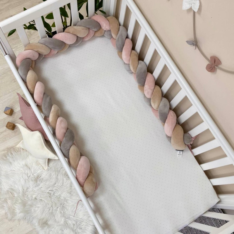 Постільна білизна Msonya Бортик у ліжко Бортик-коса дівчина пудра Стандарт/Овал 0758565