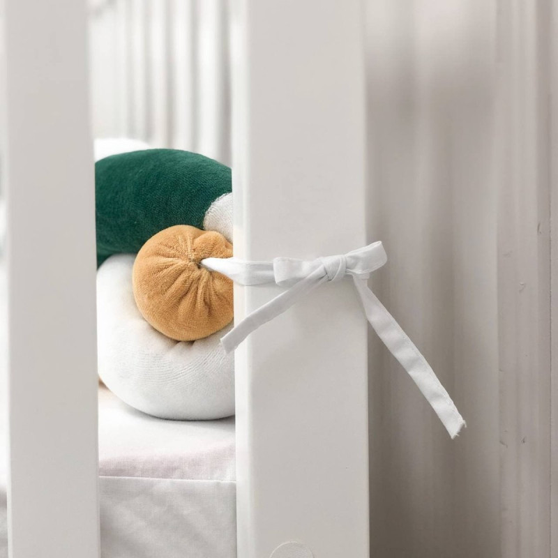 Постільна білизна Msonya Коса білий/малахіт/гірчиця Левеня