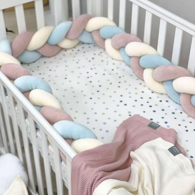 Постільна білизна Msonya Коса молочний/пудра/св м'ята