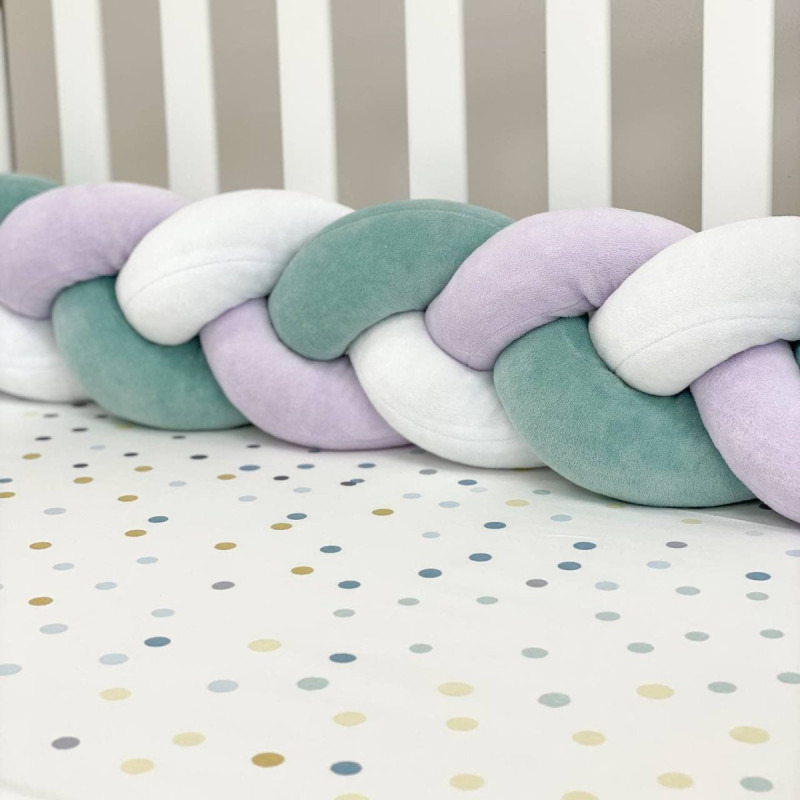 Постільна білизна Msonya Коса білий/т.мята/ліла