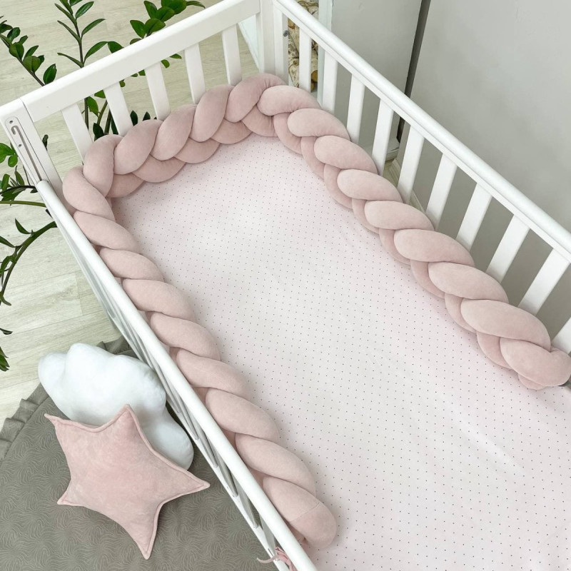 Постільна білизна Msonya Бортик у ліжко Бортик-коса дівчина пудра Стандарт/Овал 075879