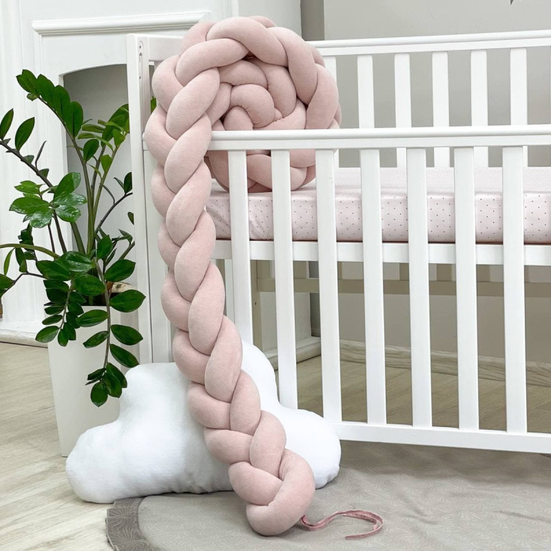 Постільна білизна Msonya Бортик у ліжко Бортик-коса дівчина пудра Стандарт/Овал 075879