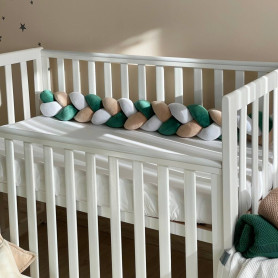 Постільна білизна Msonya Бортик у ліжко Бортик-коса унісекс Малахіт Стандарт/Овал