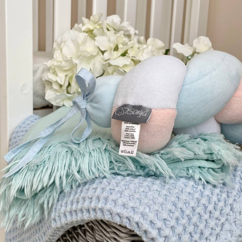 Постільна білизна Msonya Бортик у ліжко Бортик-коса дівчина Персик Стандарт/Овал