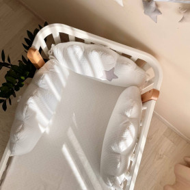 Постільна білизна Msonya Хмаринки вафельні білі комплект-3 шт без простирадла