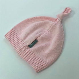Шапка Msonya в'язана з помпоном 39 рожевий