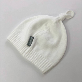 Шапка Msonya в'язана з помпоном 39 білий