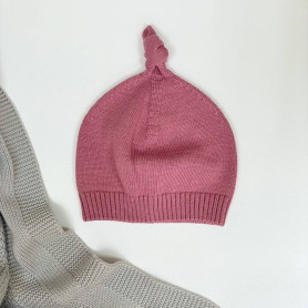 Шапка Msonya в'язана з помпоном 39 бургунді