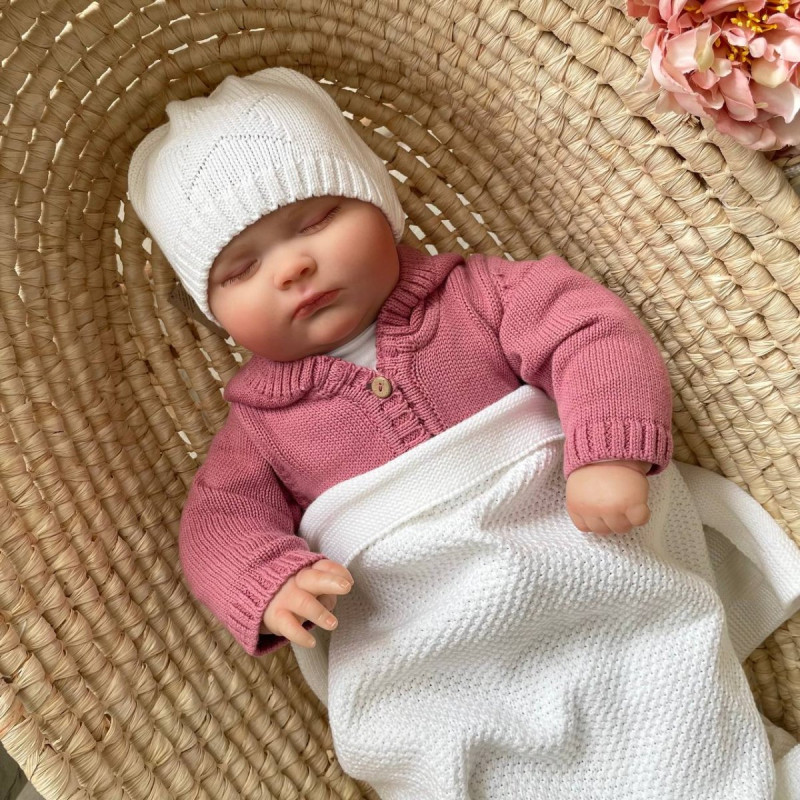 Шапка Msonya в'язана із зіркою 39 білий