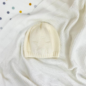 Шапка Msonya в'язана із зіркою 39 молочний