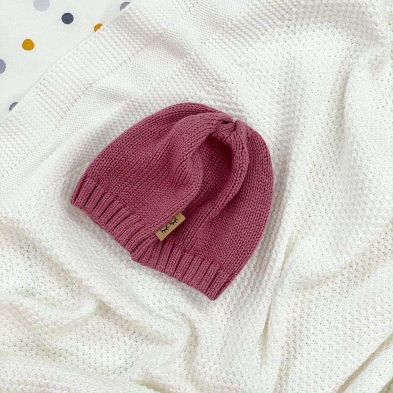 Шапка Msonya в'язана із зіркою 39 бургунді