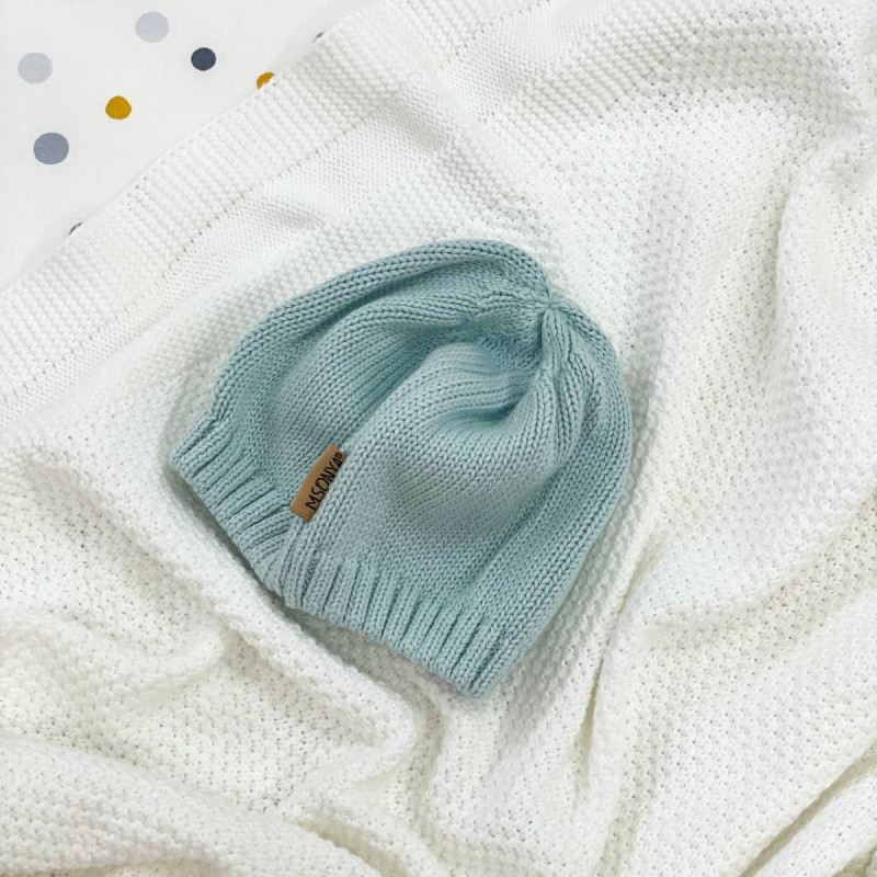 Шапка Msonya в'язана із зіркою 39 м'ятний