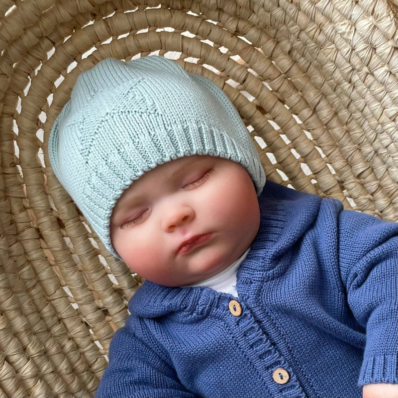 Шапка Msonya в'язана із зіркою 39 м'ятний