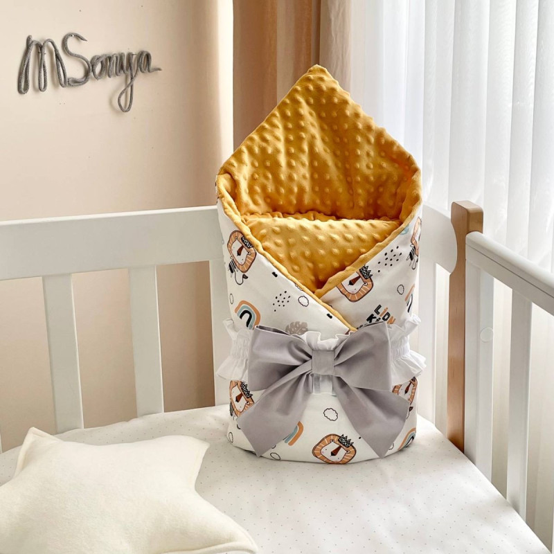 Плед Msonya конверт з ковдрою Леви з веселками