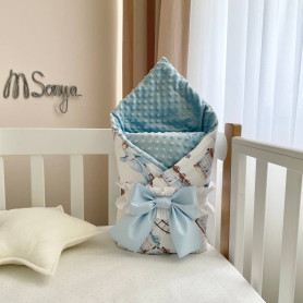 Плед Msonya Плюш Minky блакитний 80х100 +/2см