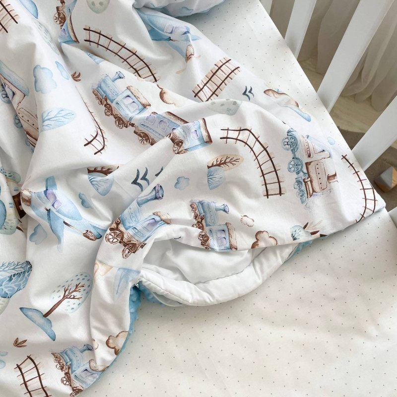 Плед Msonya Плюш Minky блакитний 80х100 +/2см