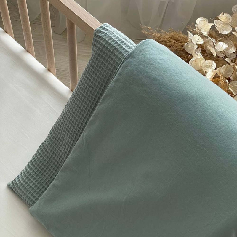 Плед Msonya конверт з ковдрою Маленькая Соня вафля+жатка м'ята