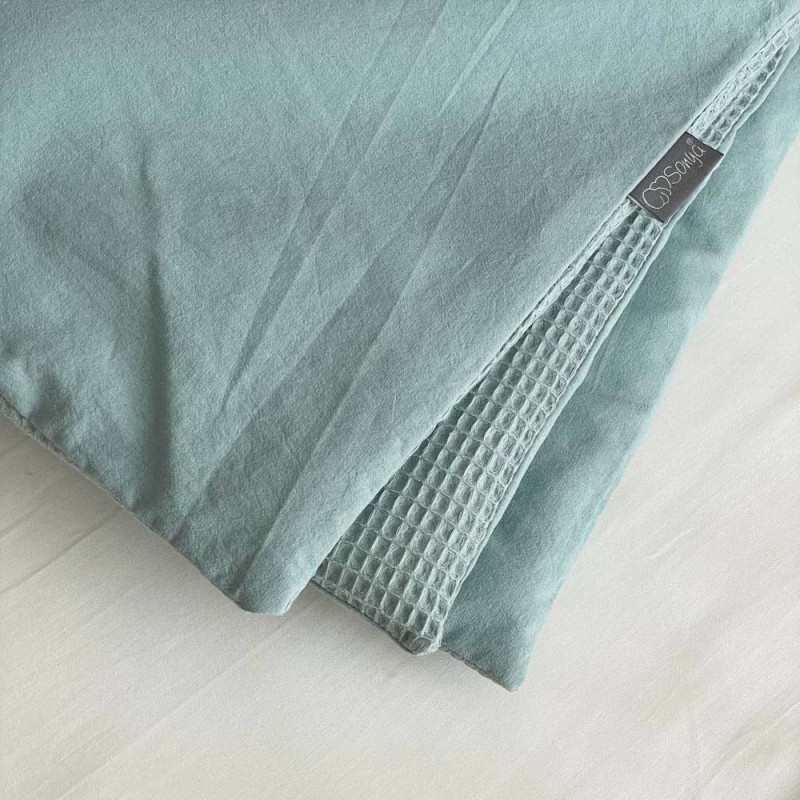 Плед Msonya конверт з ковдрою Маленькая Соня вафля+жатка м'ята