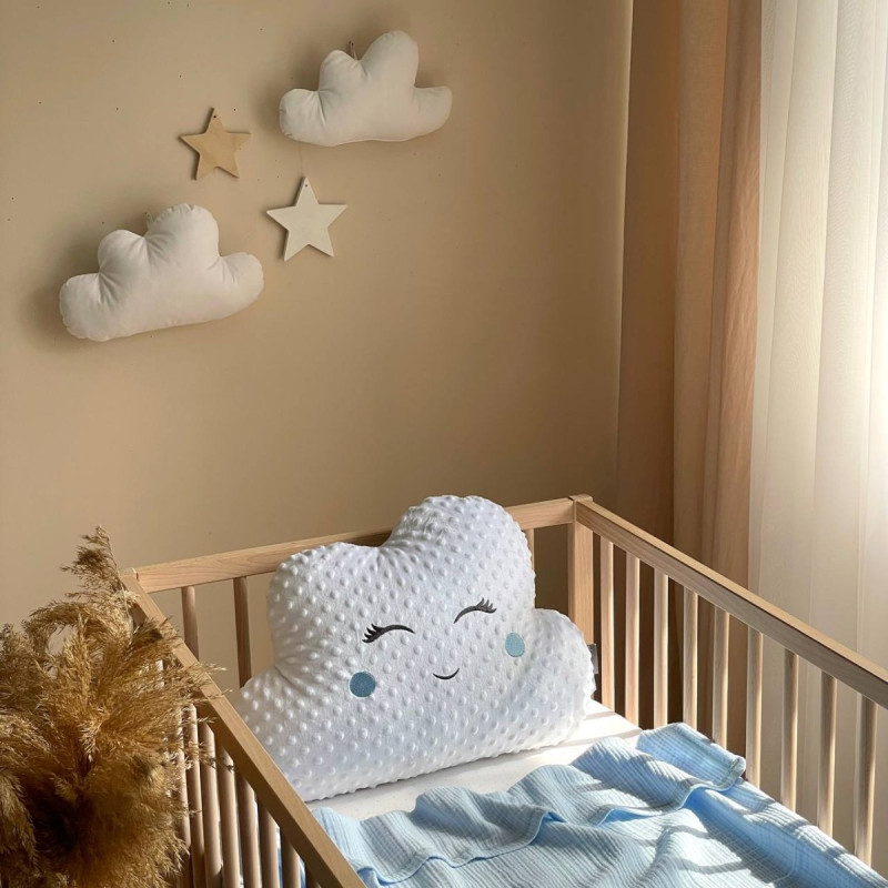 Постільна білизна Msonya Хмаринка Minky блакитні щічки 33*50 см