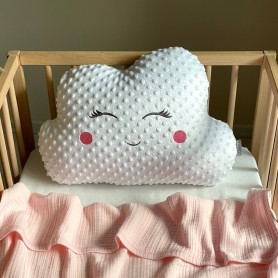 Постільна білизна Msonya Хмаринка Minky рожеві щічки 33*50 см