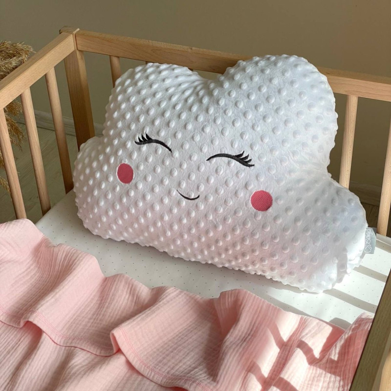 Постільна білизна Msonya Хмаринка Minky рожеві щічки 33*50 см