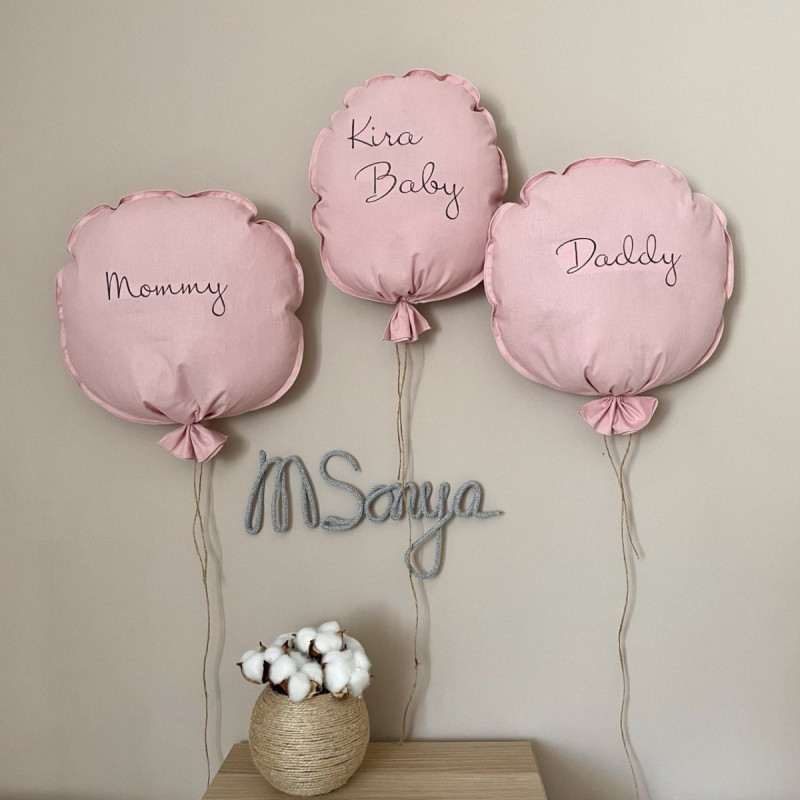 Постільна білизна Msonya Іграшка кулька овал з вишивкою Oh блакитний