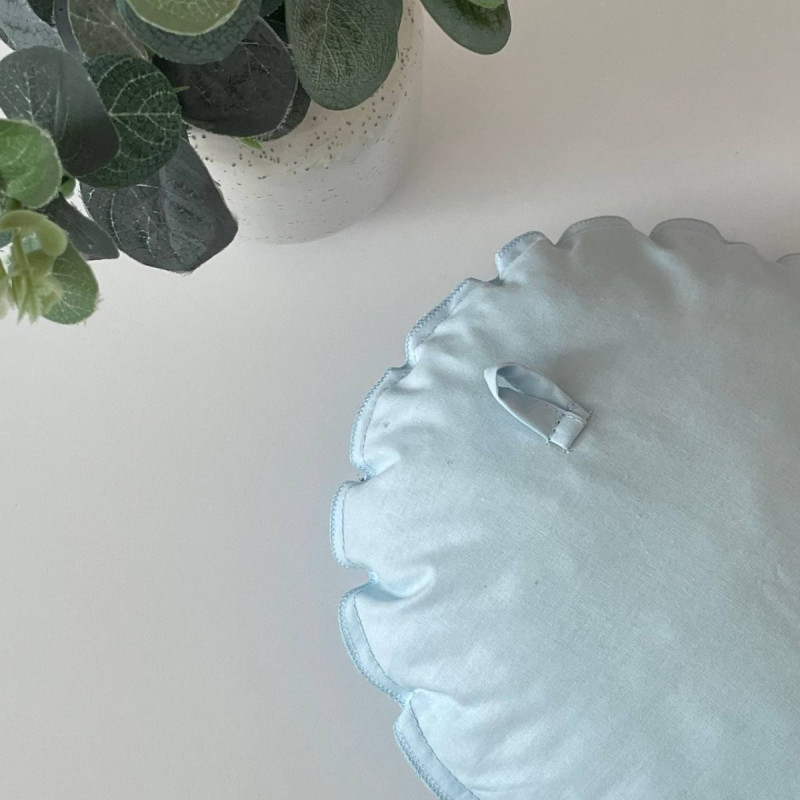 Постільна білизна Msonya Іграшка кулька овал з вишивкою Oh блакитний